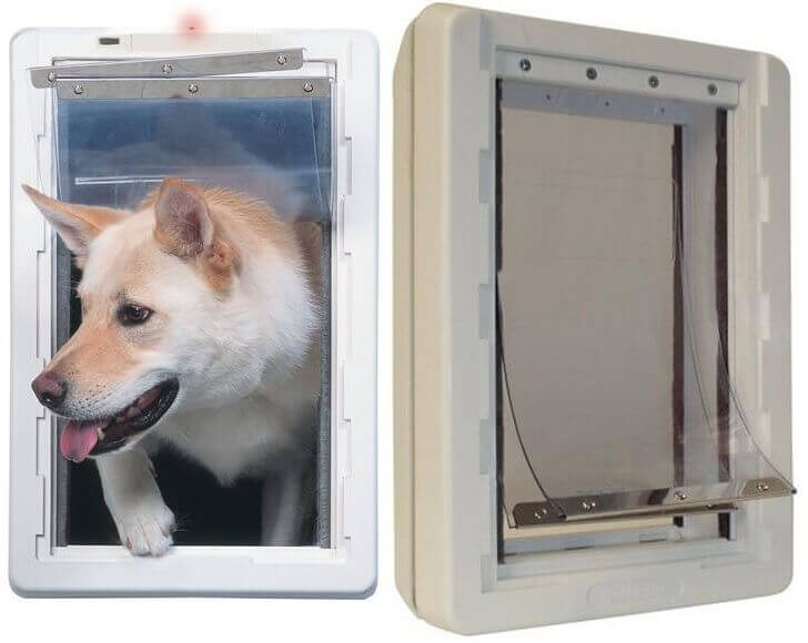 All weather dog outlet door