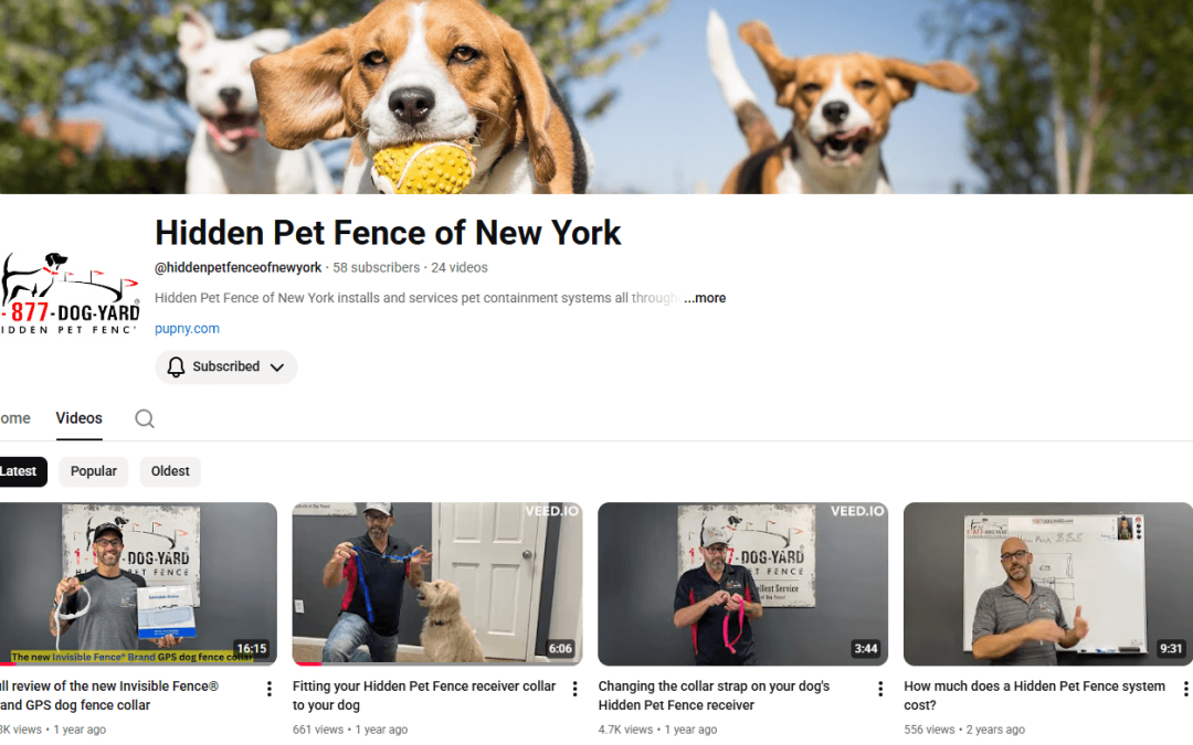 Hidden Pet Fence is on Youtube!